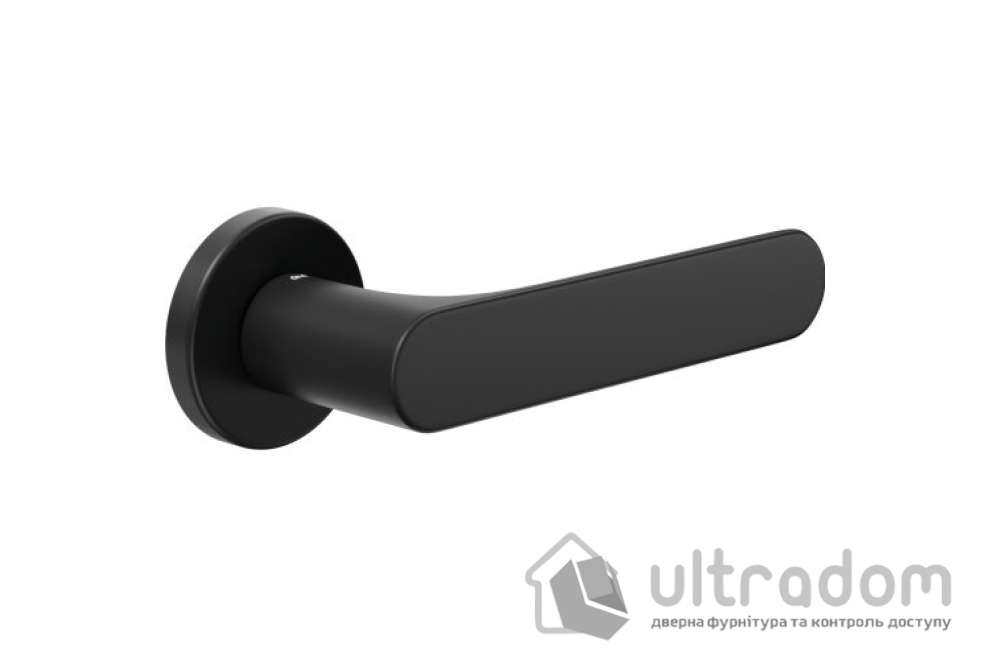 Дверная ручка на розетке DND by Martinelli SPOT, чёрная ZNE (SO12-ZNE)