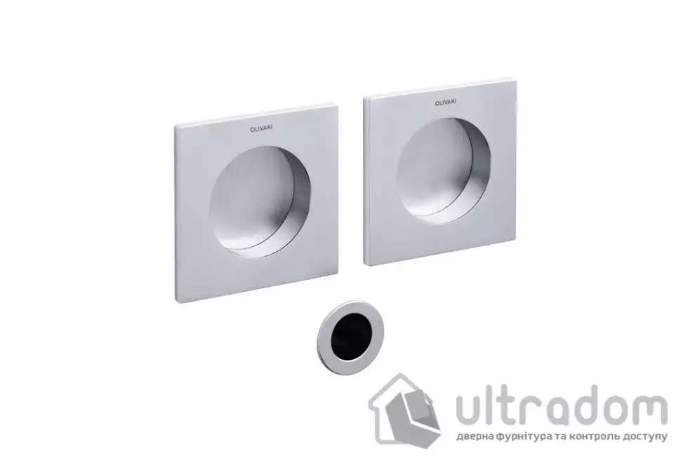 Ручки - ракушки для раздвижных дверей Olivari GIOTTO Q D129 хром матовый