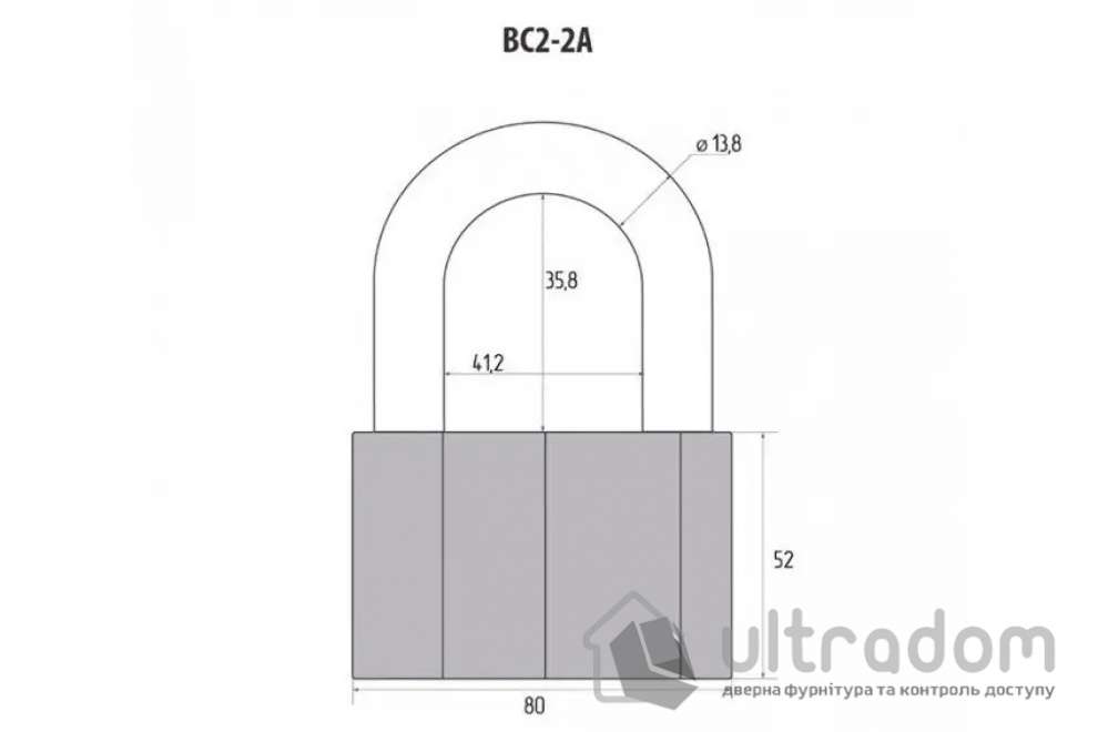 Замок навесной Авантек ВС2-2А