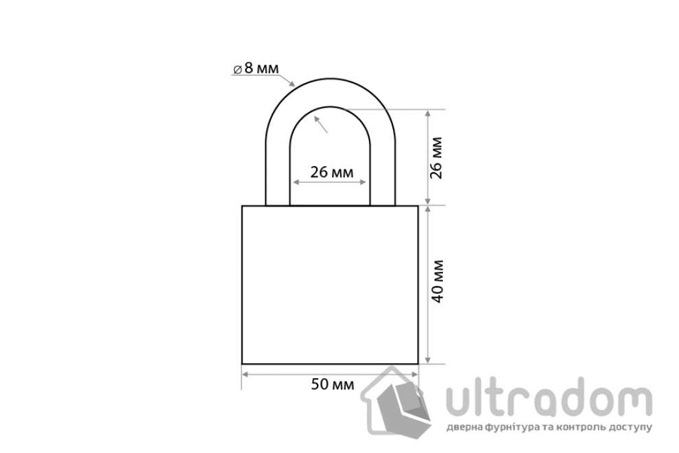 Замок навесной Авантек T50