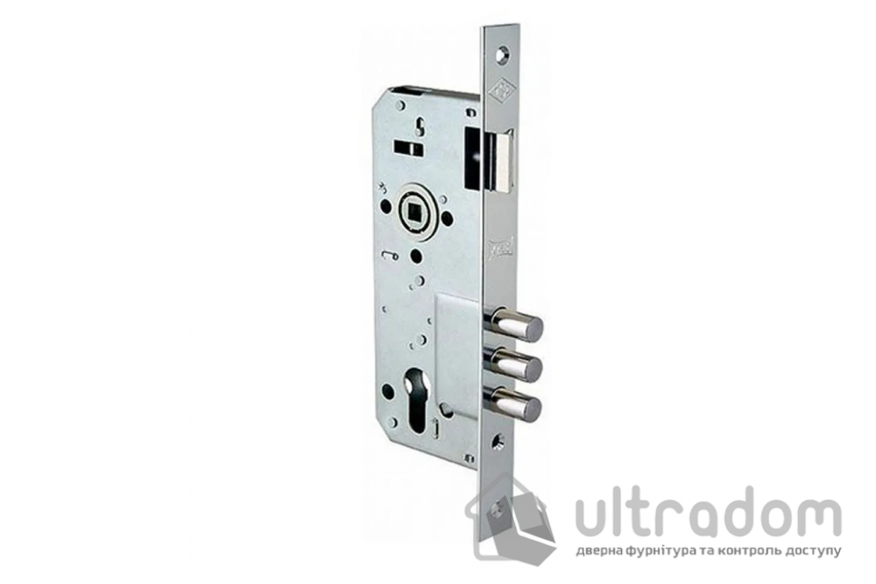 Замок врезной KALE 152 3MR B=45 мм, никель (152-3MR-NP-OEM)