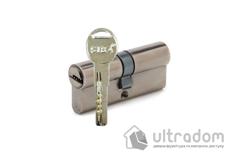 Цилиндр дверной SIBA ключ-ключ 60 мм античная бронза (25.10.25/BABZ)