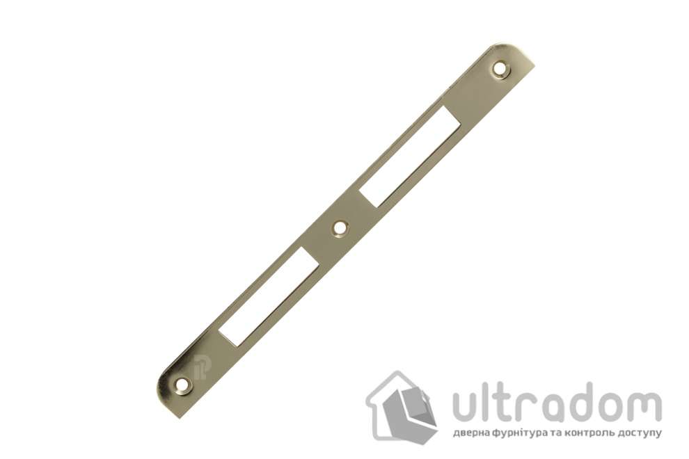 Ответная планка для замка AGB Siccurezza усиленная ровная, латунь (B00590.09.03)