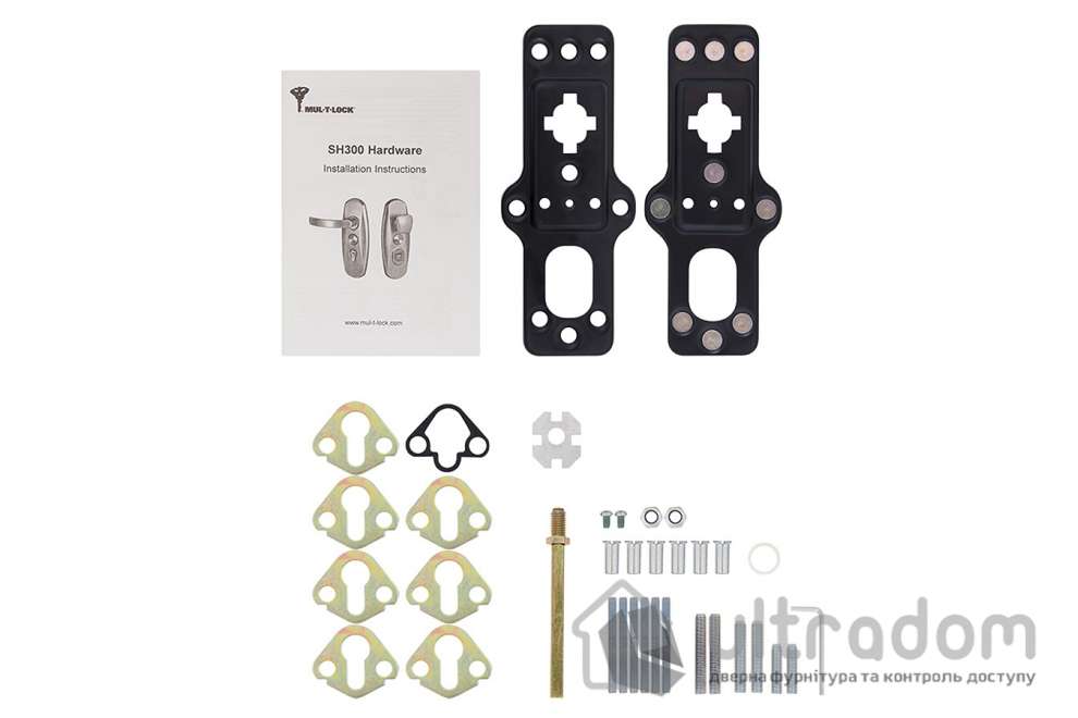 Фурнитура защитная  MUL-T-LOCK Platinum 3 класс 90 мм латунь fix-mov