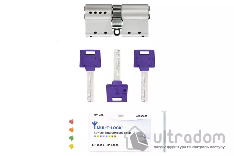 Цилиндр замка Mul-T-Lock MTL400 ключ-ключ,  75 мм