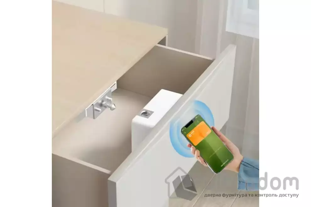 Мебельный RFID замок SEVEN LOCK SL-7733B Bluetooth, белый