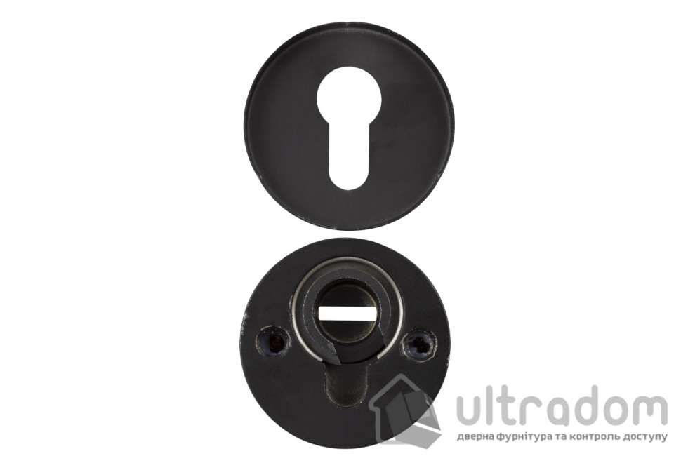 Броненакладка для цилиндра Mul-T-Lock SL3, чёрная матовая