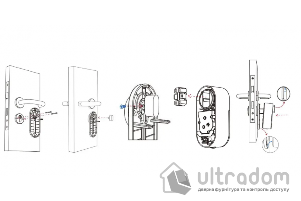 Умный электромоторный замок SEVEN LOCK SL-7772B