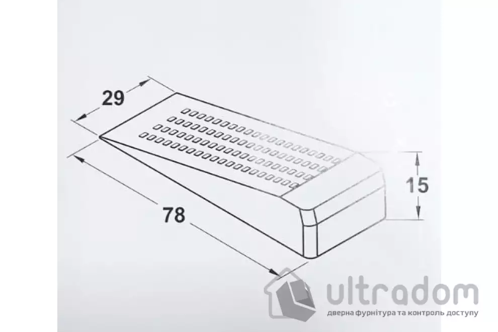 Упор дверной напольный (2шт) "БАШМАК" AMIG мод.170 коричневый
