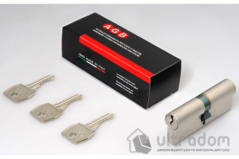 Цилиндр замка AGB SCUDO 600 80 мм, ключ-ключ