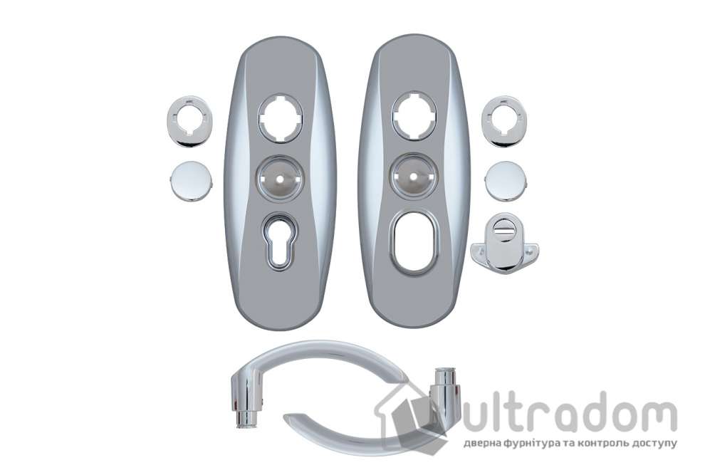 Фурнитура защитная MUL-T-LOCK Platinum 3 класс 90 мм хром