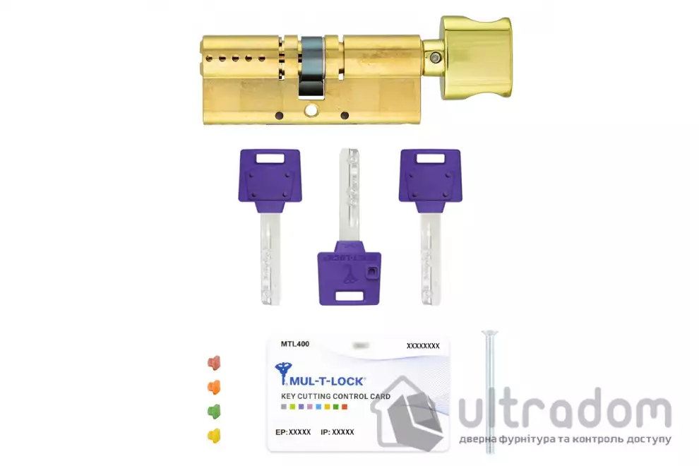 Цилиндр замка Mul-T-Lock MTL400 ключ-тумблер, 66 мм