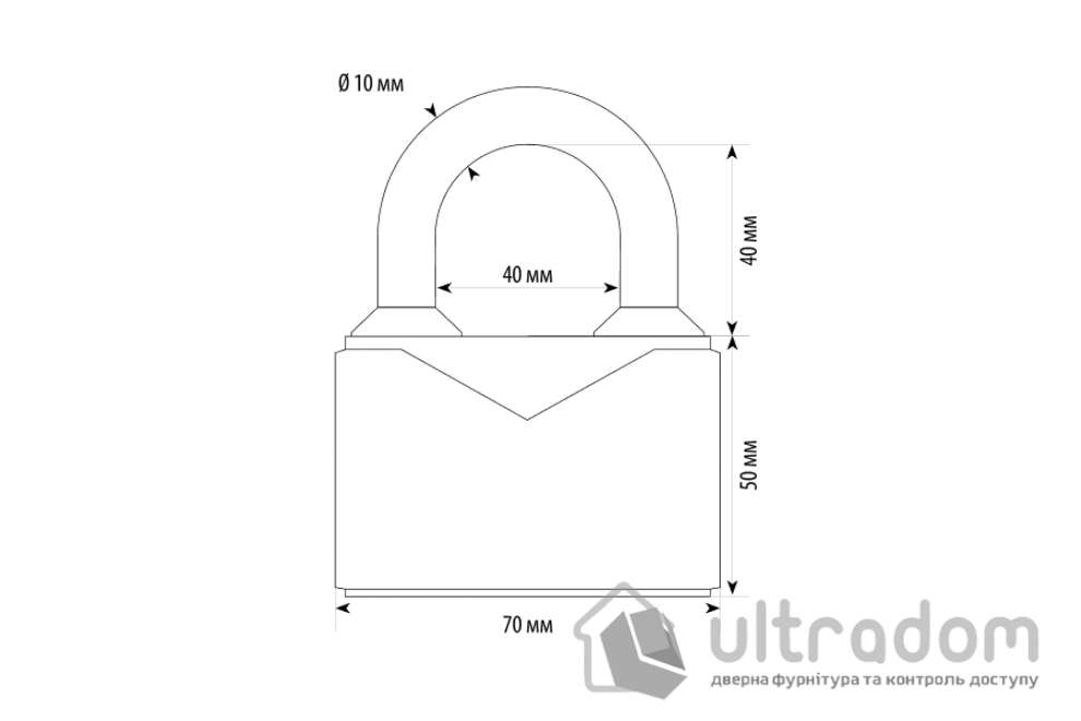 Замок навесной Авантек LXCP 70