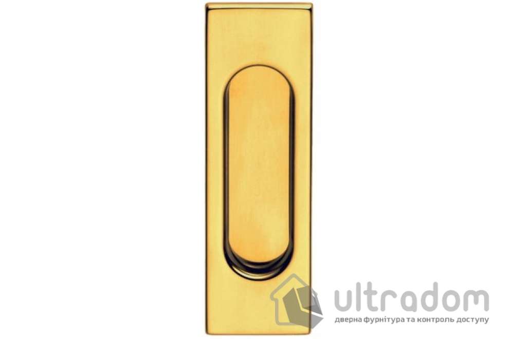 Ручки - ракушки для раздвижных дверей DND by Martinelli Rettangolare, матовая латунь (2187- OS)