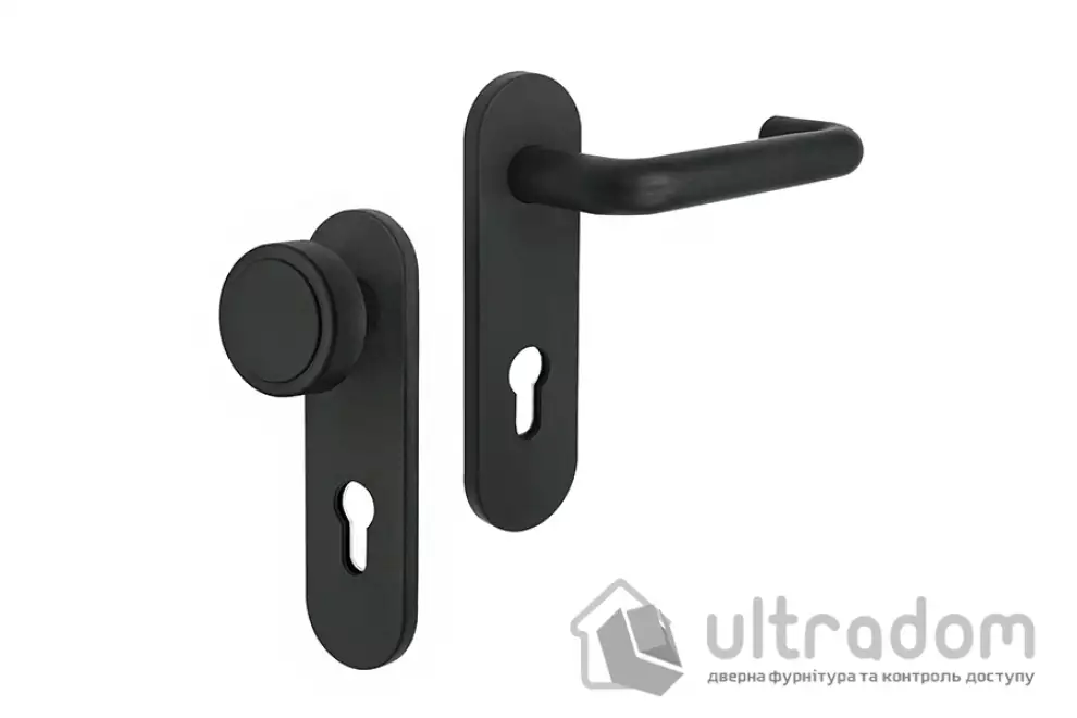Ручки противопожарные MARVON SP6 72мм, чёрный матовый