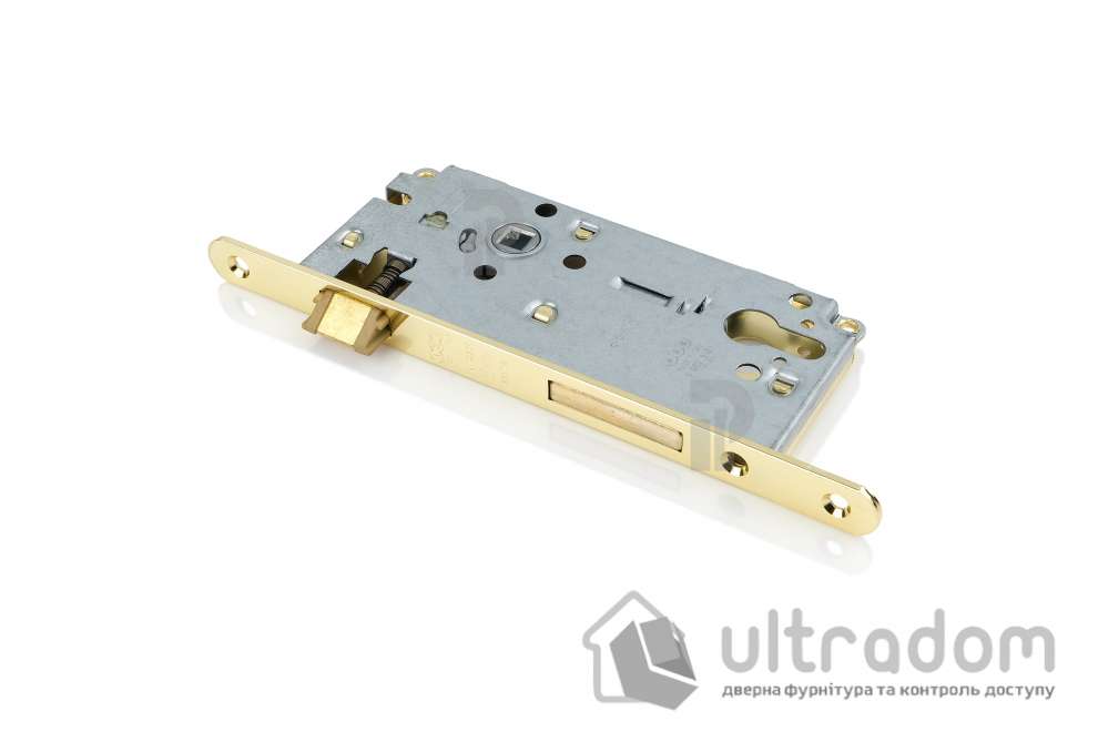 Врезной усиленный замок PZ AGB Sicurezza, 85/50/22 мм, латунь (B00851.50.03)