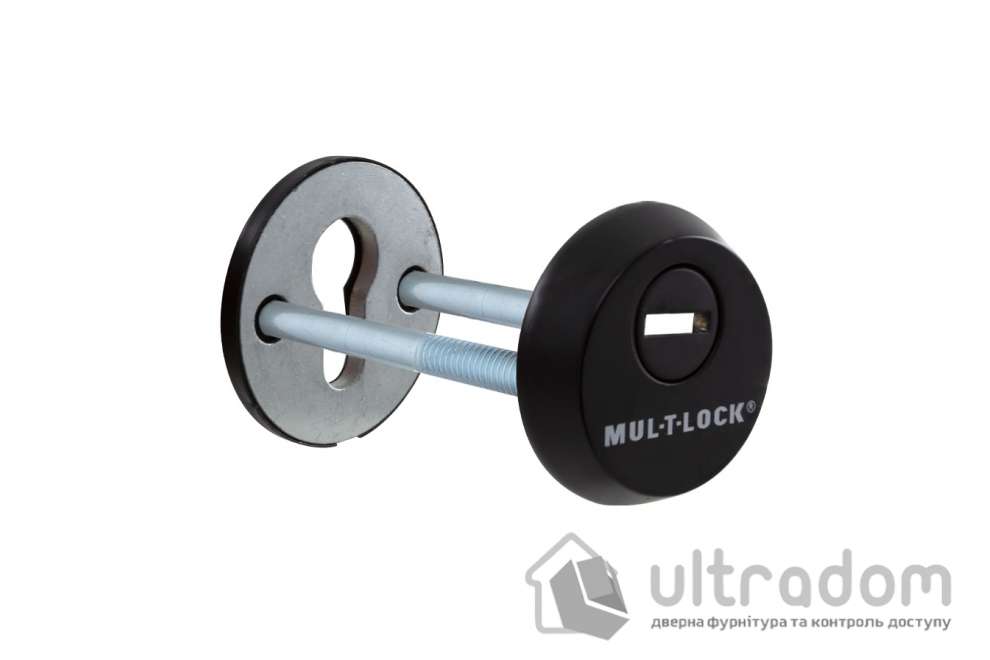 Броненакладка для цилиндра Mul-T-Lock SL3, чёрная матовая