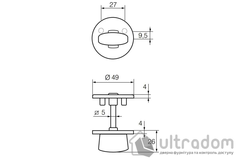 Накладка WC ABLOY  LH001