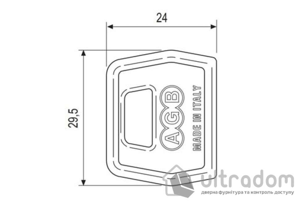 Чехол-накладка для ключа AGB, 1 шт