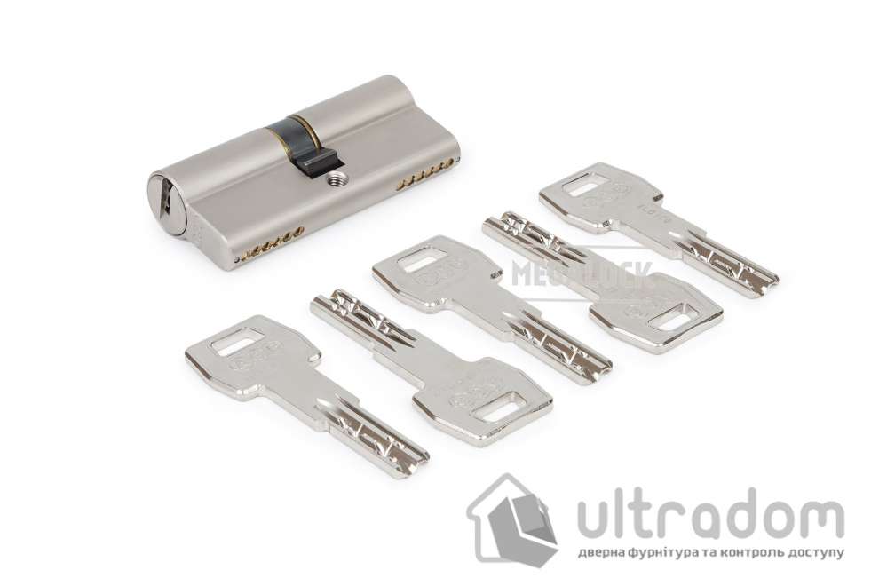 Цилиндр AGB SCUDO 5000 PS 95 мм (45/50) ключ/ключ матовый никель (СА0016.40.45)