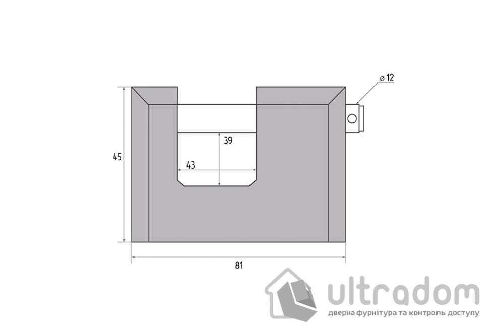 Замок навесной Авантек ВС2-3А