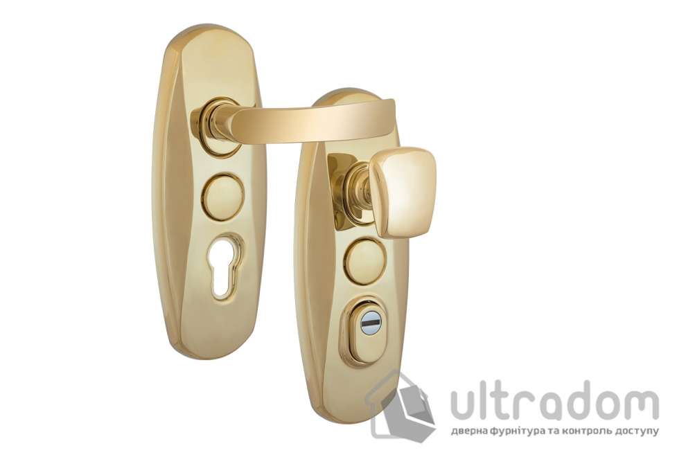 Фурнитура защитная  MUL-T-LOCK Platinum 3 класс 90 мм латунь fix-mov