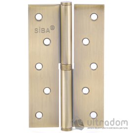 Петля дверная SIBA 125 мм, левая, античная бронза (1 ВВ 5'' Х 3'' Х 2,5ММ FHP L AB)