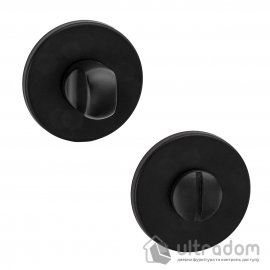 Накладка WC UNIQUE W01 на розетке RO24, чёрный (W01RO24-RA9005O)