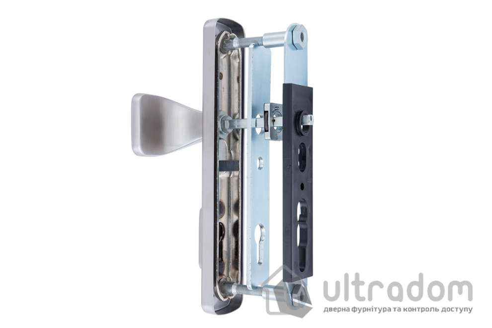 Дверная ручка на планке ROSTEX ASTRA R ручка-кноб DIN 85 мм нерж. сталь матовая