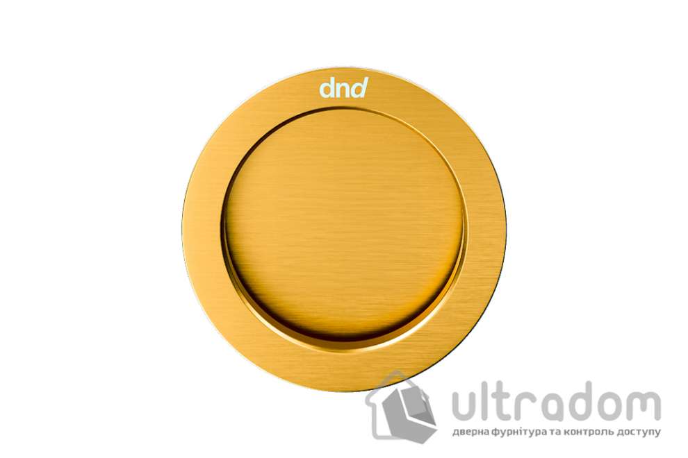 Ручка - ракушка для раздвижных дверей DND by Martinelli Master Tonda, матовое золото