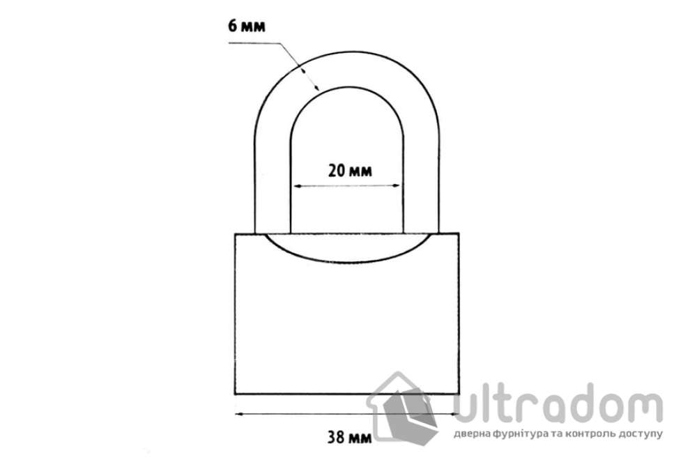 Замок навесной Авантек GR 38