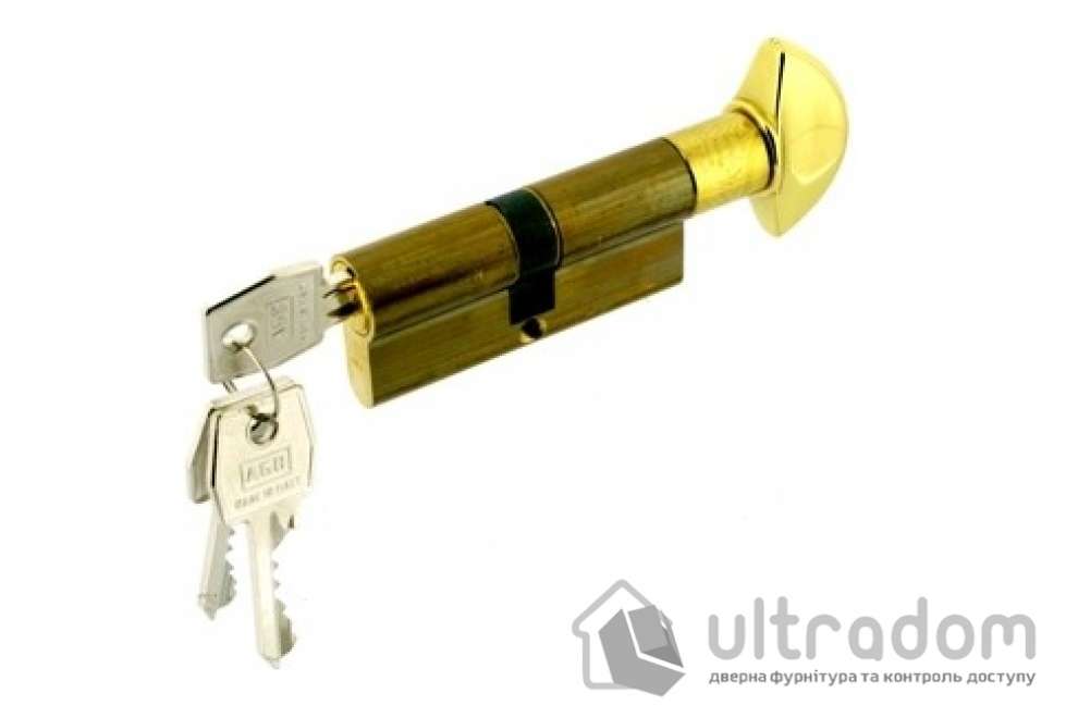 Цилиндр дверной с простым ключом AGB SCUDO 600 ключ-вороток 80 мм