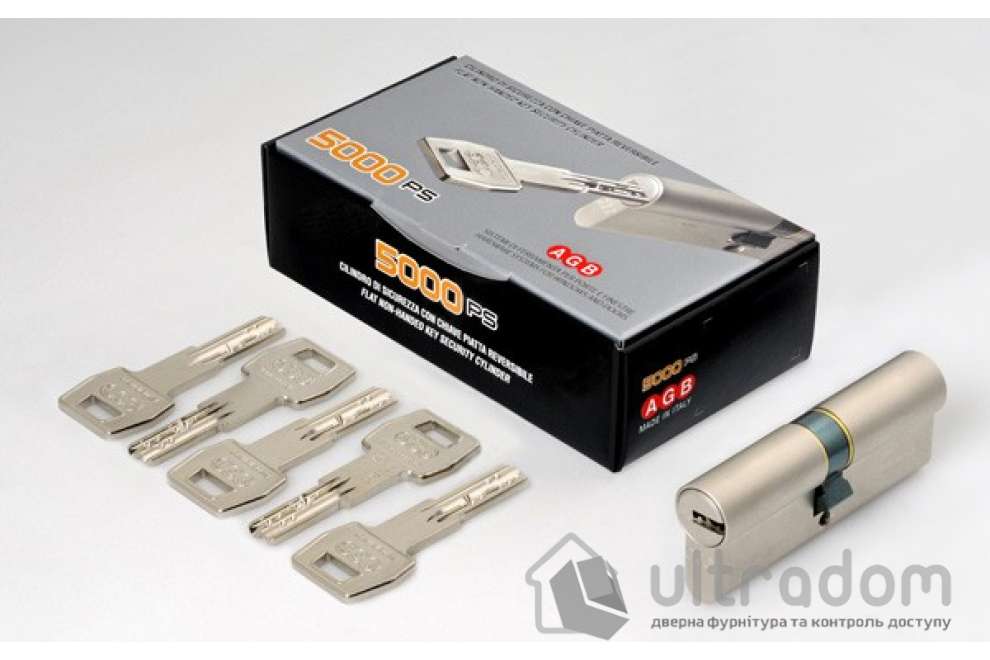 Цилиндр замка AGB SCUDO 5000 95 мм, PS ключ-тумблер