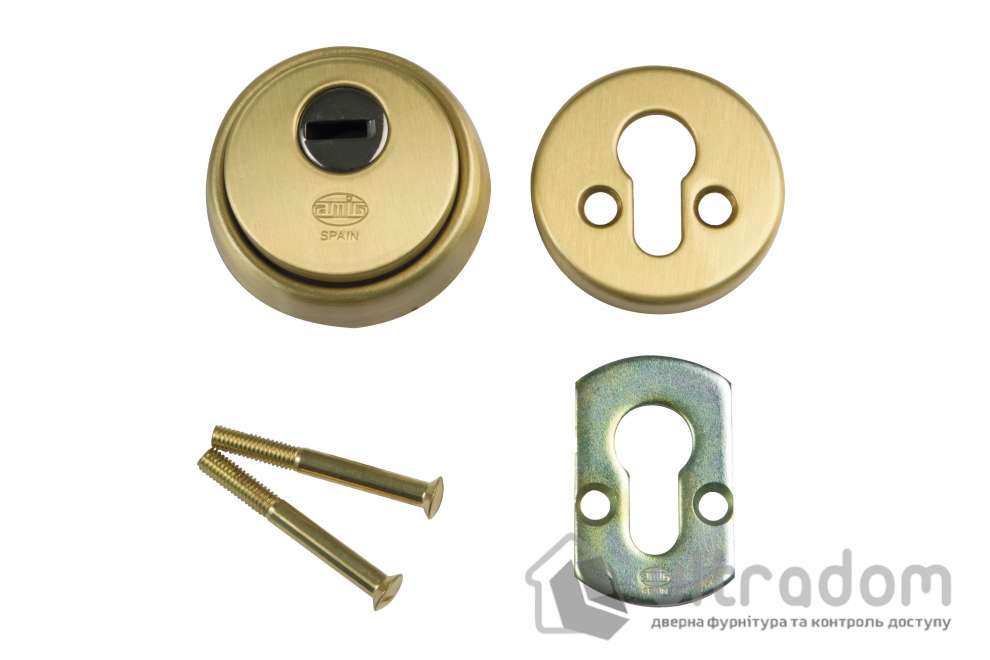 Броненакладка для цилиндра AMIG мод.31/33, матовая латунь