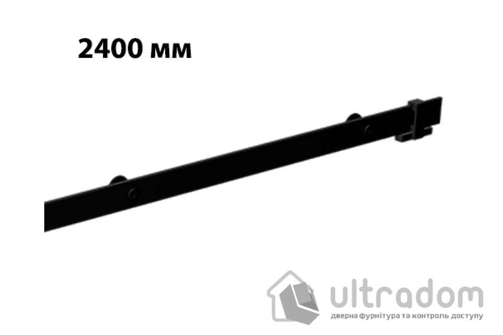 Направляющая рельса 2400 мм Mantion ROC Design в стиле LOFT, матовая чёрная (217-603)