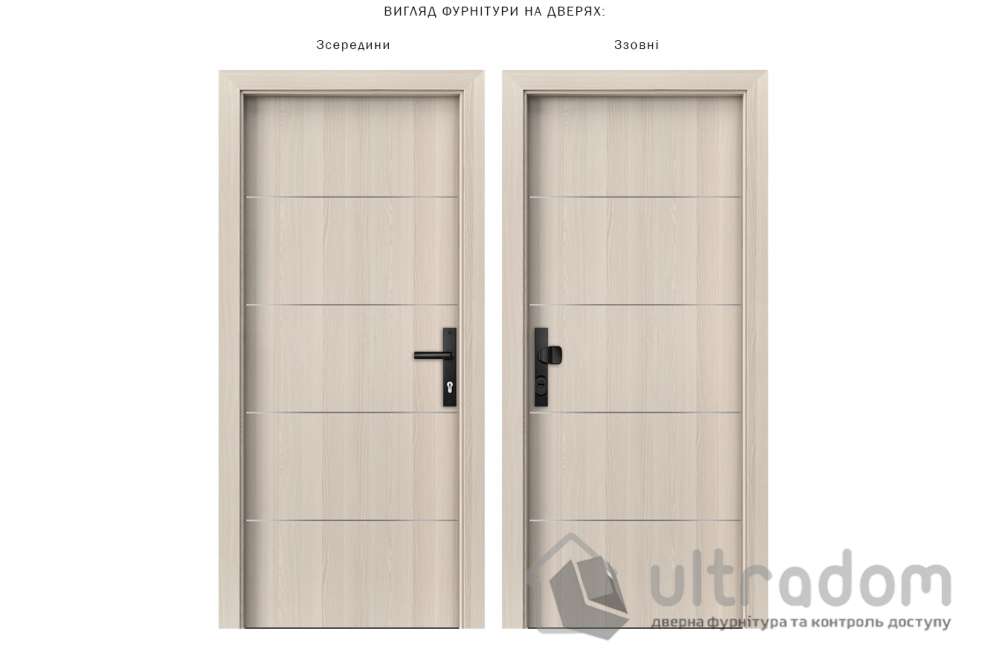 Дверная ручка ROSTEX R1/R4 R ручка-кноб 85 мм чёрная