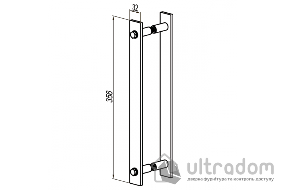 Ручка-скоба Mantion ROC Design ST 356x32x50 (2шт.)