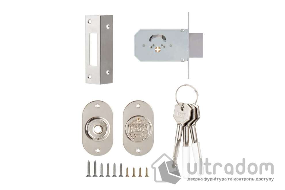 Замок дополнительный крестовый ключ KALE 156/F, крестовый ключ (3 шт) (156F/3)