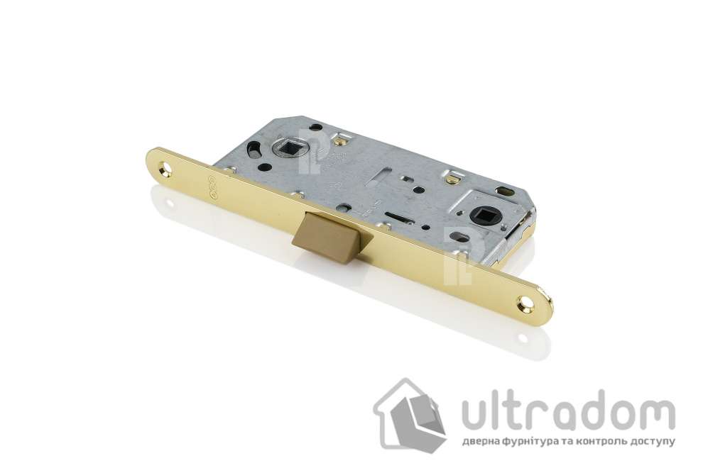 Врезной межкомнатный замок WC AGB Mediana Evolution, 96/35 мм, латунь (B01102.35.03)