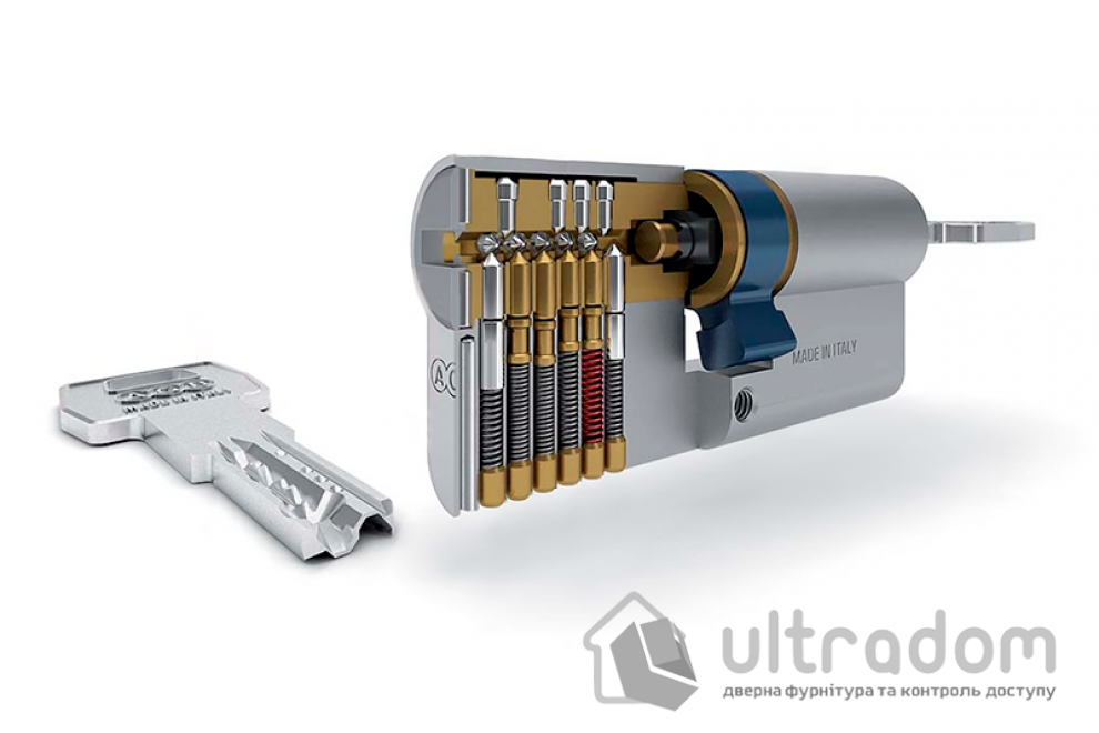 Цилиндр AGB SCUDO 5000 PS 100 мм (50/50) ключ/ключ матовый никель (СА0016.45.45)