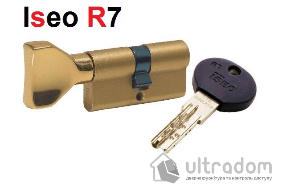 Цилиндр дверной ISEO R7 ключ - вороток, 120 мм