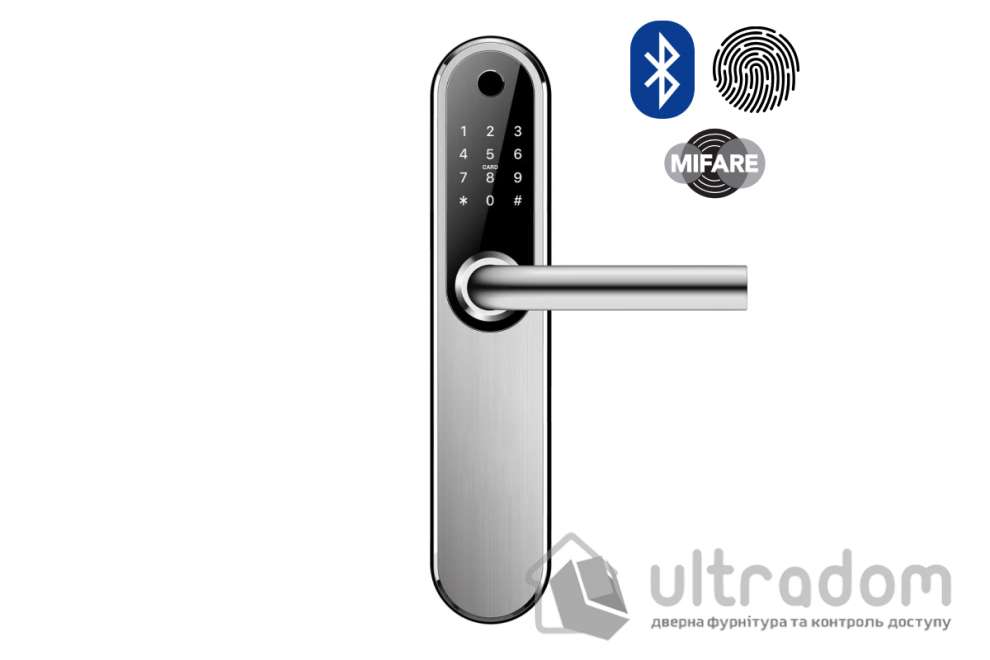 Умный биометрический замок SEVEN LOCK SL-7768BF silver