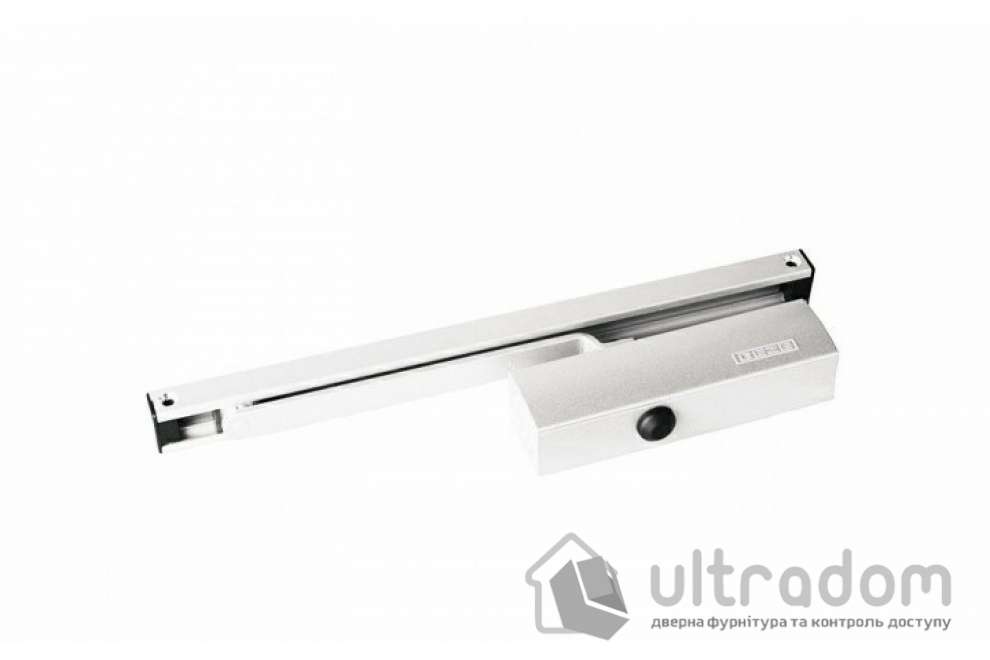 Дверной доводчик GEZE TS 1500 G со скользящей тягой, белый (TS1500G_white)