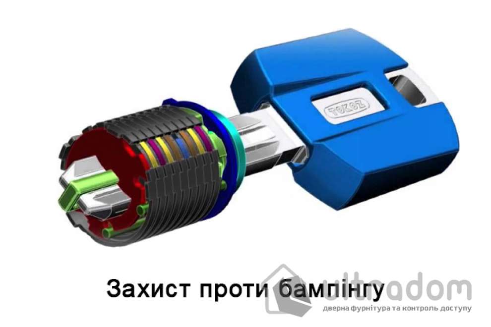 Цилиндр дверной TOKOZ PRO 300 ключ-тумблер 145 мм