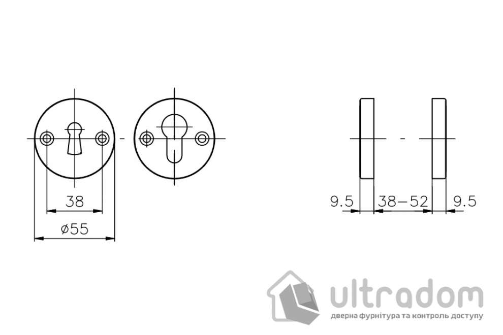Накладка ROSTEX SNH55 PZ ROUND