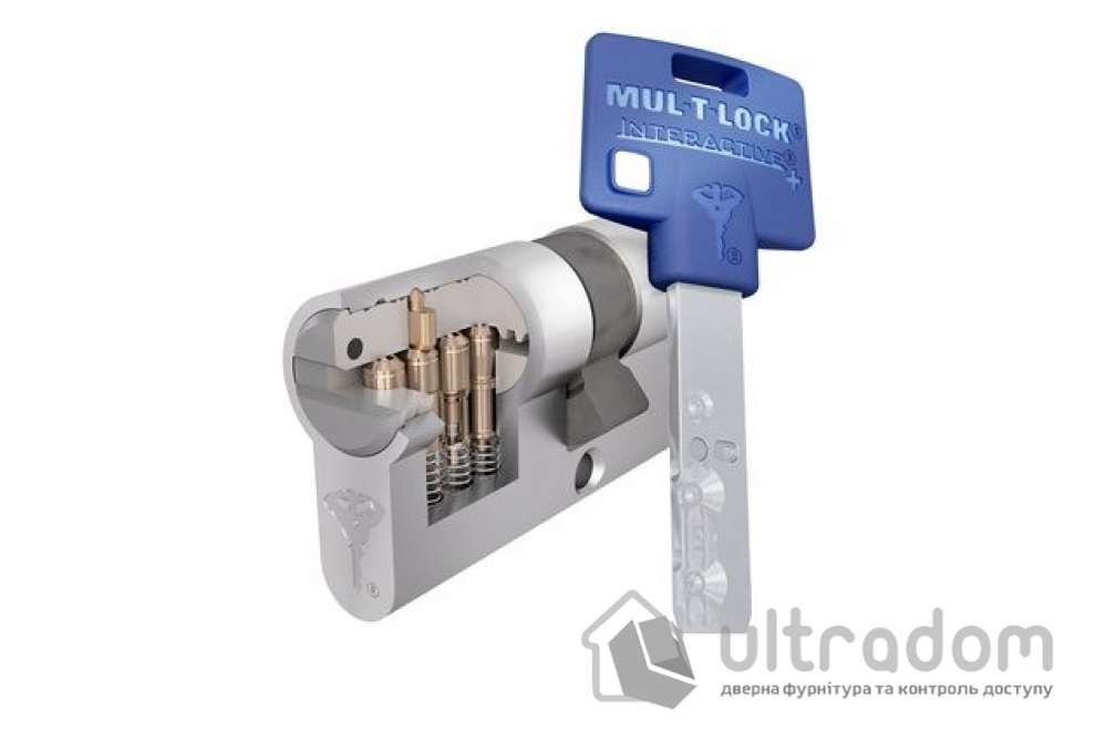 Цилиндр дверной Mul-T-Lock Interactive+ ключ-вороток., 62 мм