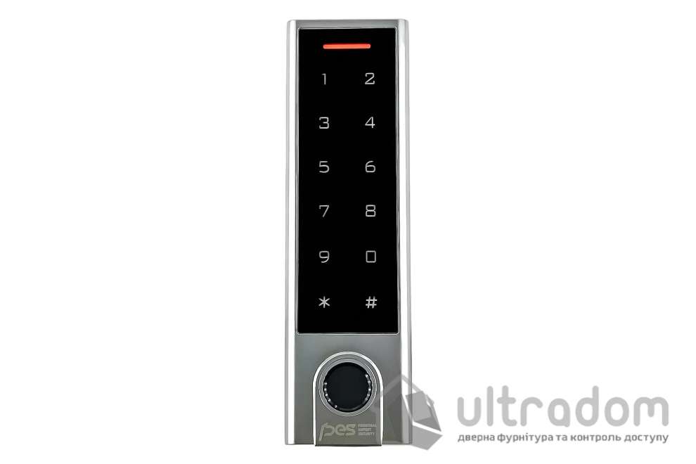Биометрический контроллер доступа Bluetooth с клавиатурой PES KeyPad slim, серый
