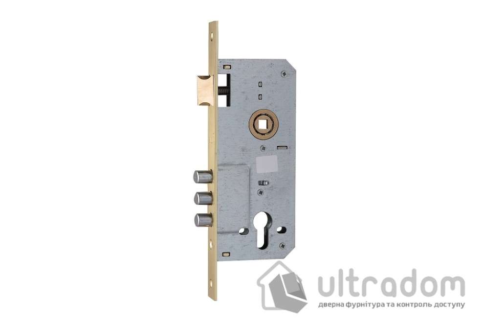 Комплект врезного замка с ручками SIBA Osimo 85 мм з цилиндром, полированная латунь