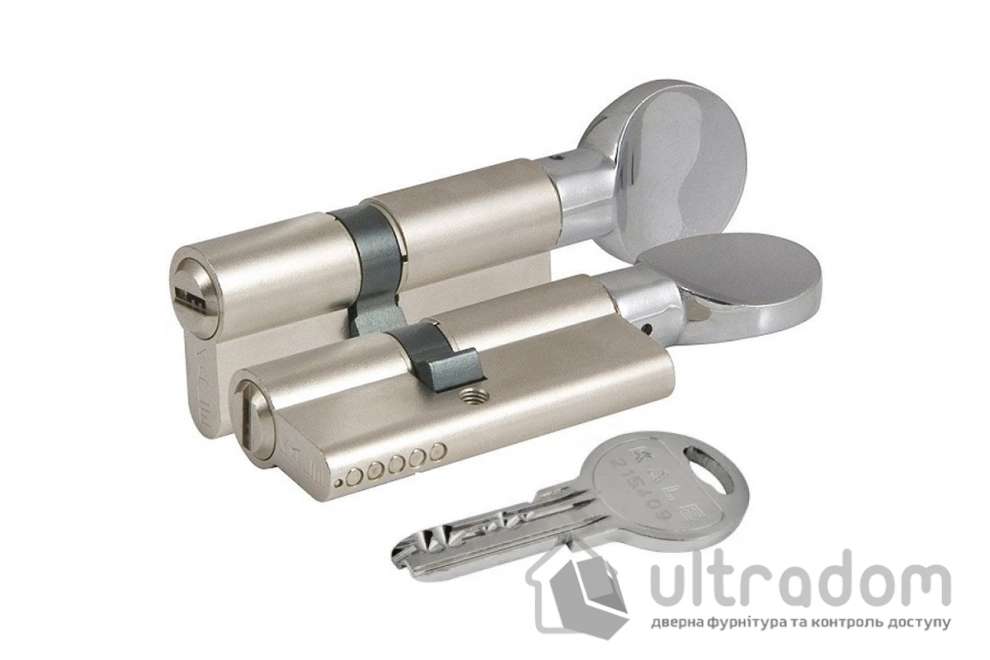 Цилиндр дверной KALE 164 SM/SN ключ-тумблер, 80 мм