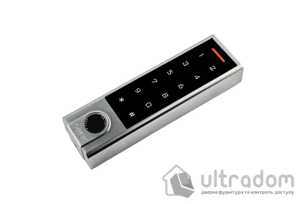 Биометрический контроллер доступа Bluetooth с клавиатурой PES KeyPad slim, серый